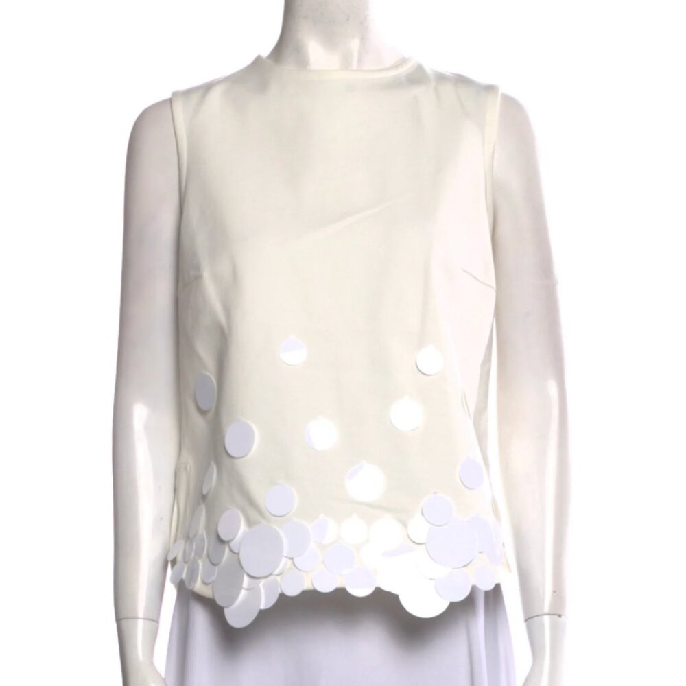 Akris Punto White Top -  Size Medium